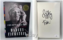 HARVEY FIERSTEIN Signed First Edition Book I WAS BETTER LAST NIGHT JSA COA Cert