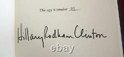 HILLARY RODHAM CLINTON SIGNED BOOK'LIVING HISTORY'? Limited Edition 59 / 1500