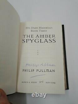 HIS DARK MATERIALS Philip Pullman US First Edition SIGNED Lyra's Books
