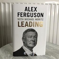 Hand Signed Alex Ferguson Leading Hardback Book / Manchester United Football