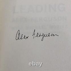 Hand Signed Alex Ferguson Leading Hardback Book / Manchester United Football