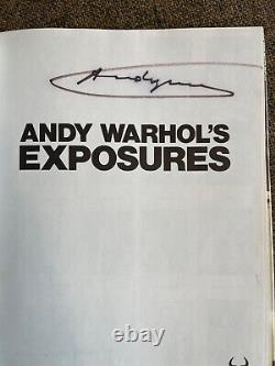 Hand Signed Andy Warhol Exposure first Edition book