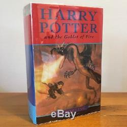 Hand Signed J K Rowling Harry Potter And The Goblet Of Fire First Edition Book