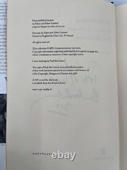 Hand Signed Sir Paul McCartney Blackbird Singing 1st Edition Book Beatles Lyrics