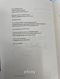 Hand Signed Sir Paul McCartney Blackbird Singing 1st Edition Book Beatles Lyrics