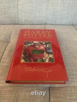 Harry Potter deluxe edition set, JK Rowling, four volumes, signed or inscribed