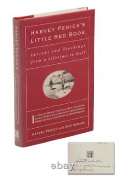 Harvey Penick's Little Red Book SIGNED First Edition 1st 1992 Penick