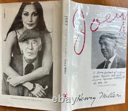 Henry Miller Joey Volume III Book of Friends 1st, signed, numbered RARE