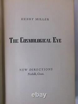 Henry Miller Signed The Cosmological Eye 1939 First Edition, New Directions