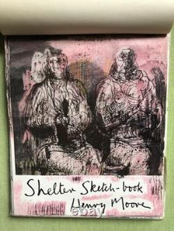 Henry Moore Shelter Sketch Book SIGNED First Edition UK 1944 DJ Real Signature