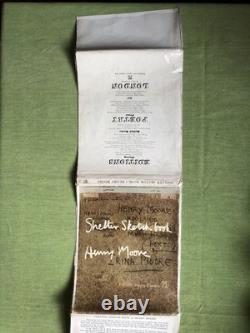 Henry Moore Shelter Sketch Book SIGNED First Edition UK 1944 DJ Real Signature