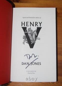 Henry V by Dan Jones SIGNED Indie Bookshop Edition UK HB (1/1) NEW & UNREAD