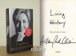 Hillary Rodham Clinton Living History Signed 1st/6th (2003 First Ed DJ)