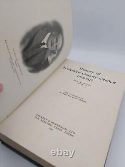 History of Yorkshire County Cricket 1903-1923 Signed by 1924 CC Team Sport Book