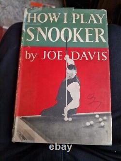 How I Play Snooker By Joe Davis Rare Signed 1st Edition Good Condition Book