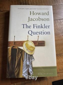 Howard Jacobson Finkler Question Signed 1st Edition & Uncorrected Proof Book