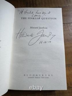 Howard Jacobson Finkler Question Signed 1st Edition & Uncorrected Proof Book