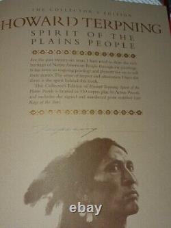 Howard Terpning Spirit of the Plains People hard back book signed ltd edition
