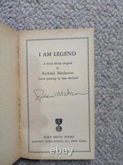 I Am Legend 1954 Signed First Edition Richard Matheson Paperback Book