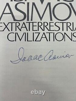 ISAAC ASIMOV Signed Book Extraterrestrial Civilizations 1st Edition 1979 JSA