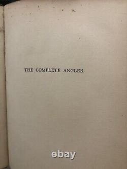 IZAAK WALTON His Wallet Booke Signed Large-Paper First Edition COMPLEAT ANGLER