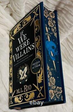 If We Were Villains Rio, M. L. Signed Anniversary Ed. With Sprayed Edges. RARE