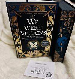 If We Were Villains Rio, M. L. Signed Anniversary Ed. With Sprayed Edges. RARE