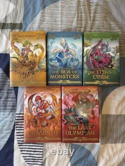 Illumicrate Percy Jackson By Rick Riordan 5 Book Set Signed First Print