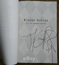 J. K. Rowling Autographed Hand Signed Harry Potter Book 1st Edition 2007
