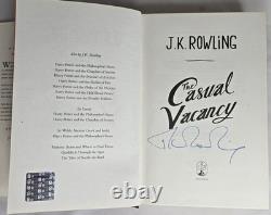 J. K. Rowling The Casual Vacancy Signed 1st Edition Hardcover Collectable 2012