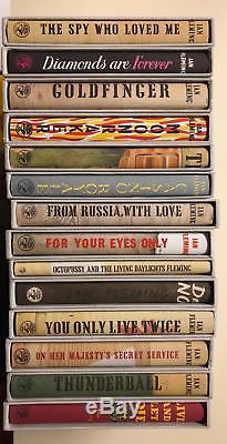 JAMES BOND, Ian Fleming, First Edition Library (FEL), Complete 14 Book Set