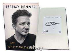 JEREMY RENNER Signed Edition MY NEXT BREAK Book Authentic Memoir JSA COA Cert