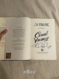 JK J. K Rowling SIGNED First 1st Edition The Casual Vacancy Book Harry Potter