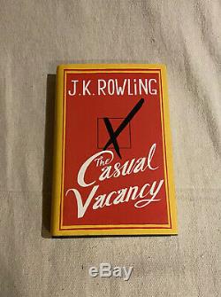 JK J. K Rowling SIGNED First 1st Edition The Casual Vacancy Book Harry Potter
