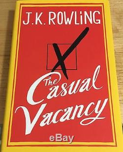 JK ROWLING SIGNED AUTOGRAPH 1st PRINTING EDITION CASUAL VACANCY HARD COVER BOOK