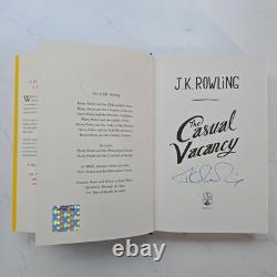JK Rowling SIGNED The Casual Vacancy Hardback Signed Edition Book Autograph