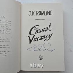 JK Rowling SIGNED The Casual Vacancy Hardback Signed Edition Book Autograph