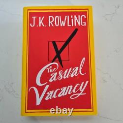 JK Rowling SIGNED The Casual Vacancy Hardback Signed Edition Book Autograph