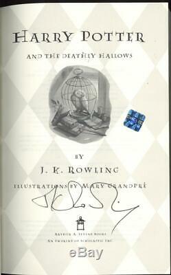 JK Rowling Signed Autographed Harry Potter Deathly Hallows Book 1st Edition JSA