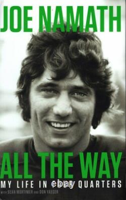 JOE NAMATH signed autographed 1st edition book