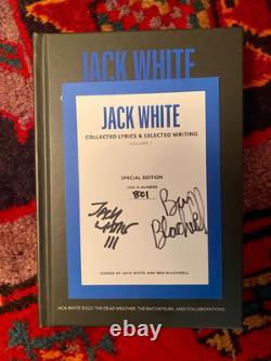 Jack White Signed Autographed Collected Lyrics & Selected Writing bookplate