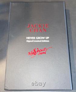 Jackie Chan Signed Limited Edition Book Special Box Never Grow Up COA