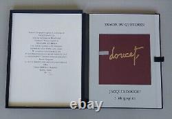 Jacques DOUCET Three signed lithographs, luxury-edition with book