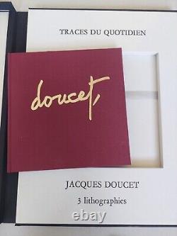 Jacques DOUCET Three signed lithographs, luxury-edition with book