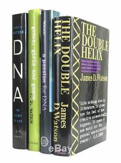 James D. Watson DNA Signed Bundle of First Editions Book 1968-2003 1st
