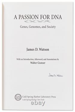 James Watson Signed First Edition of His DNA Book