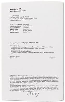 James Watson Signed First Edition of His DNA Book