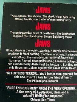 Jaws Peter Benchley JAWS paperback book Roy Scheider rare EDITION signed UACC