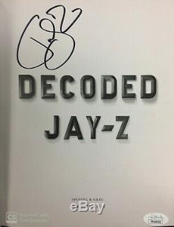 Jay-z Signed Decoded 1st Edition Book Rare Autograph Jsa Certificate