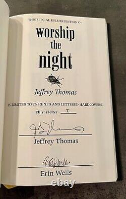 Jeffrey Thomas Special Deluxe Edition Worship the night 9/26 Signed